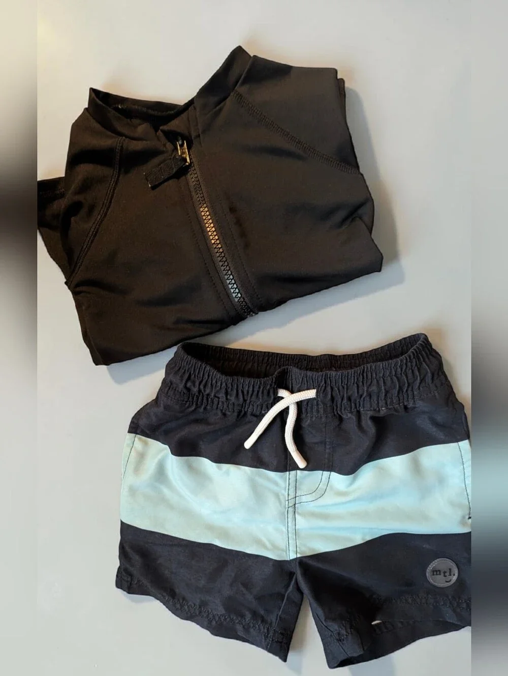 2T‎ Toddler Swim Bundle Rash Guard + Swim Trunks Beach Pool Summer